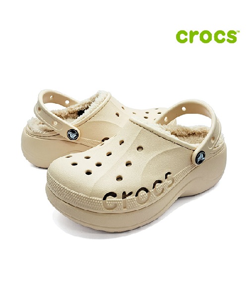 [크록스] 바야 플랫폼 라이닝 클로그 208708-11S W6